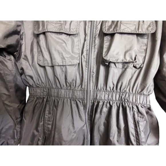 Kenneth Cole Reaction Womens Small Black Windbreaker Nylon Full Zip Lightweight - Picture 16 of 16